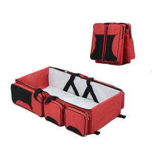 3 in 1 Baby Travel Bag - Rojo